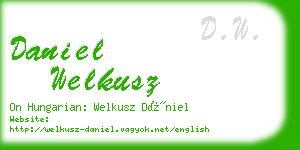 daniel welkusz business card